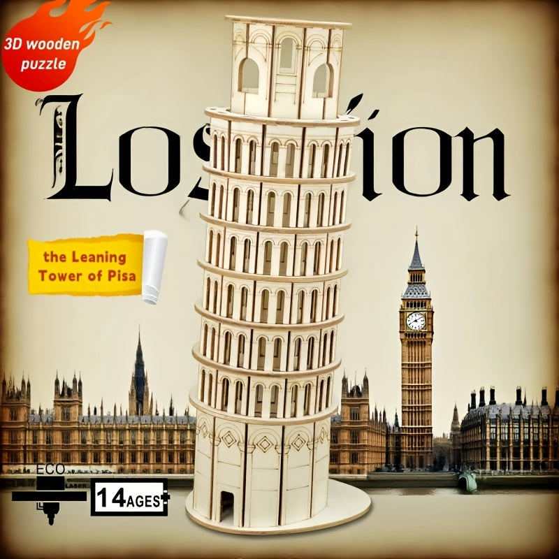 PisaCraft™ – 3D Houten Toren van Pisa Puzzel