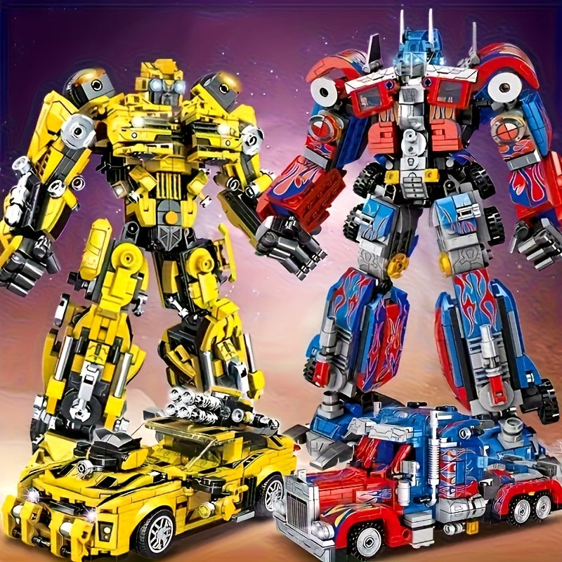 CyberBot™ – 1000-delige Transformers Bouwset – Optimus Prime & Bumblebee
