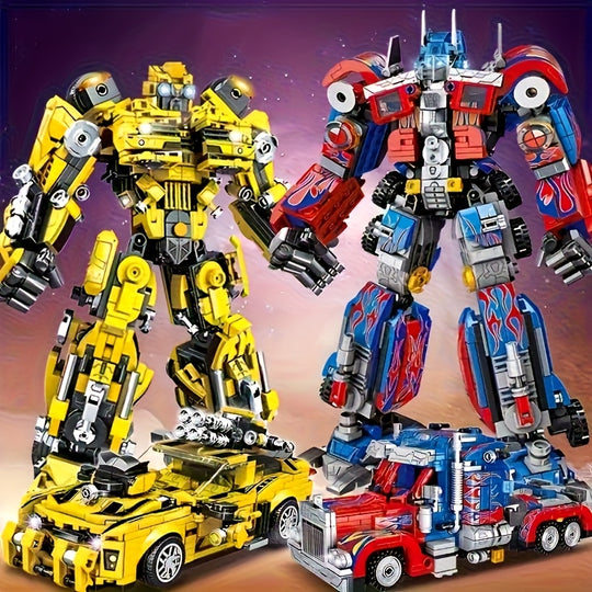 CyberBot™ – 1000-delige Transformers Bouwset – Optimus Prime & Bumblebee