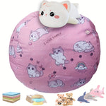 KittyNest™ Grote Kitten Bean Bag Hoes – Zachte Opberger & Zitkussen