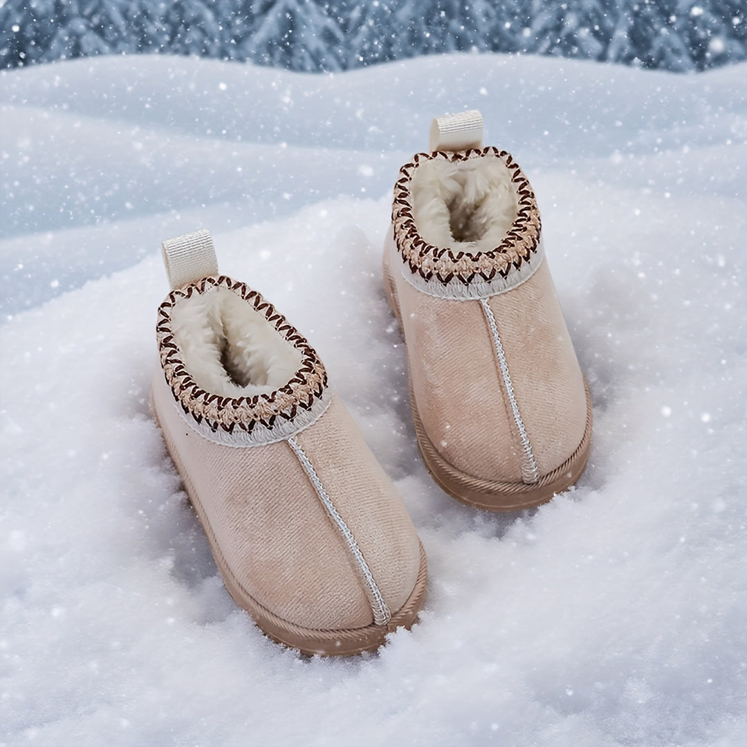 TinyBoots™ - Warme Suède Baby Winterlaarsjes Bontvoering