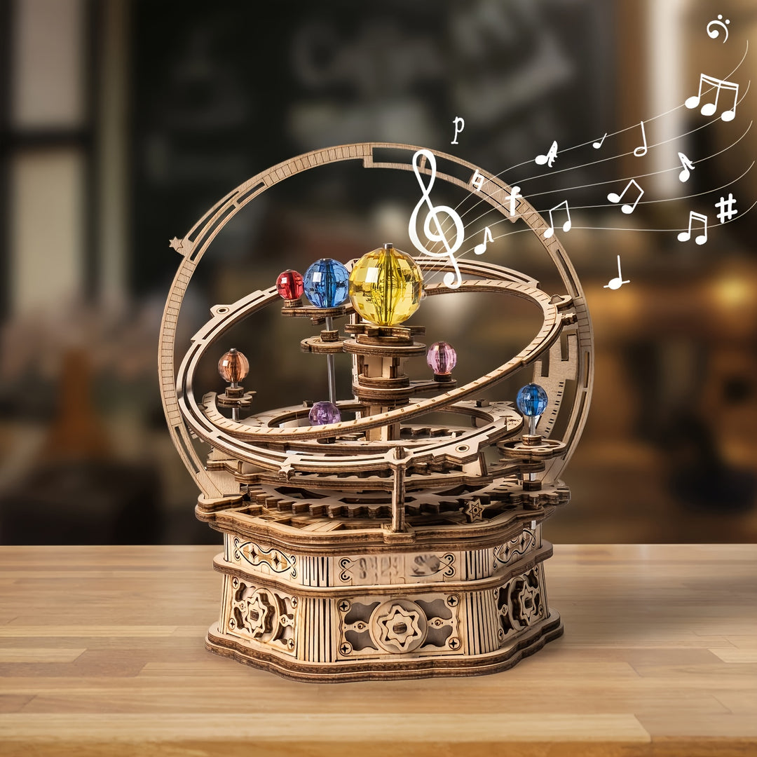 StarryTune™ – 3D Houten Draaibaar Sterrennacht Mechanische Muziekdoos