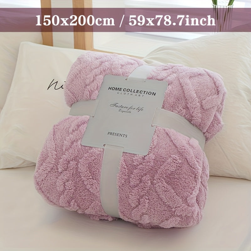 KnitCloud™ – 3D Kabelbrei Fleece Deken – Ultrazachte Microfiber Plaid