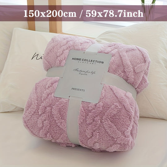 KnitCloud™ – 3D Kabelbrei Fleece Deken – Ultrazachte Microfiber Plaid