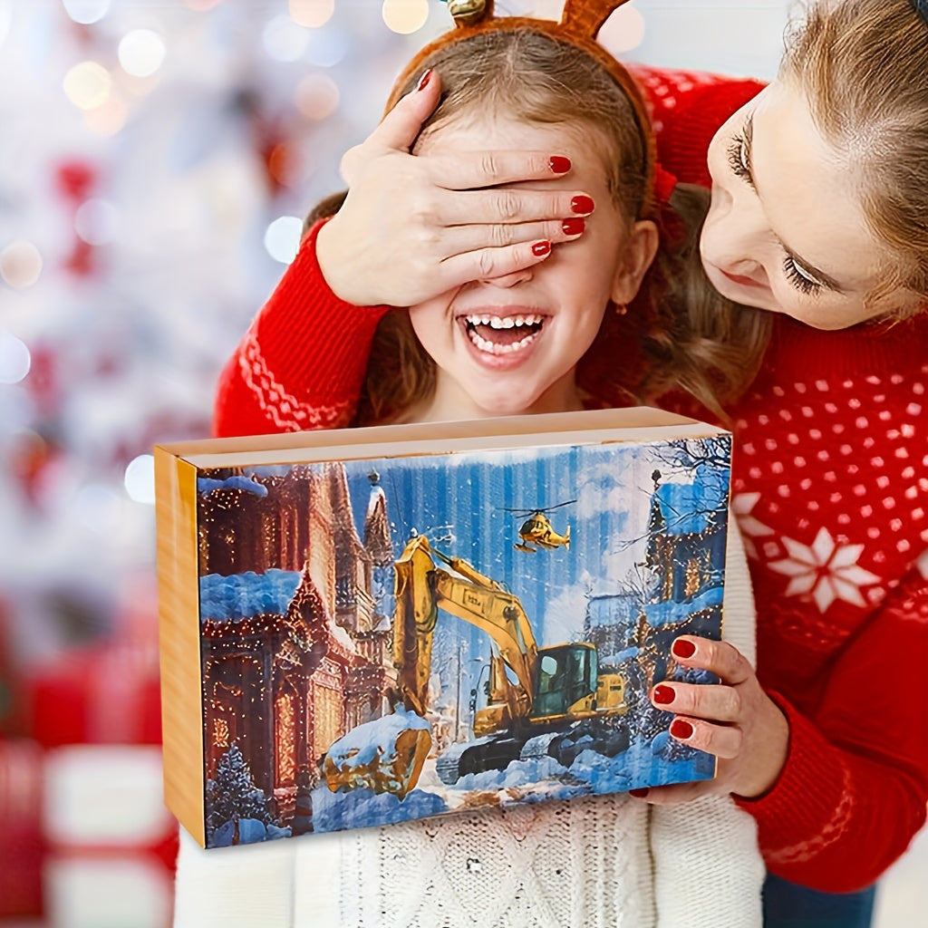 AutoAdvent™ – 24-Delige Legering Mini Auto Kerst Aftelkalender 2025