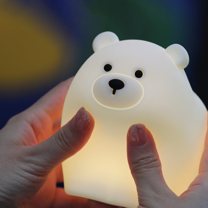 BearGlow™ – Schattig Squishy Silicone LED Nachtlampje – USB Oplaadbaar