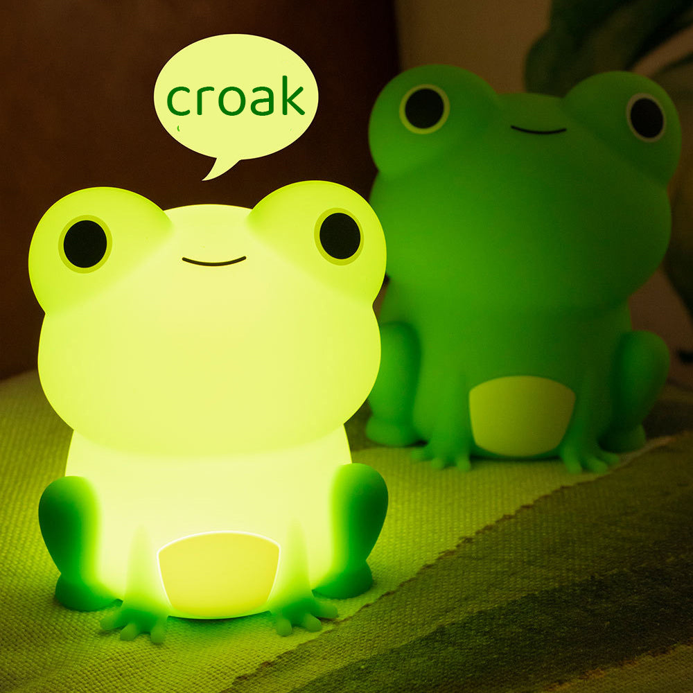 FrogGlow™ – Schattig Squishy Silicone LED Nachtlampje – USB Oplaadbaar