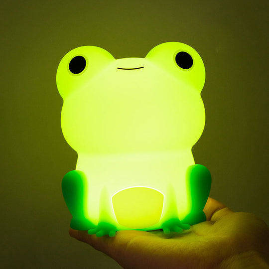 FrogGlow™ – Schattig Squishy Silicone LED Nachtlampje – USB Oplaadbaar