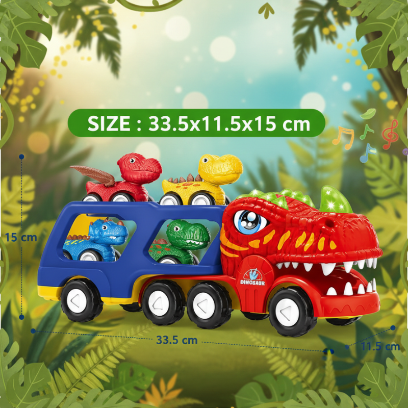 Rexpress dinosaurus vrachtwagen afmetingen - Milo & Moon