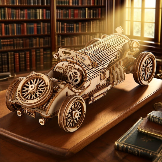 GrandWood™ – 3D Houten Grand Prix Auto Puzzel
