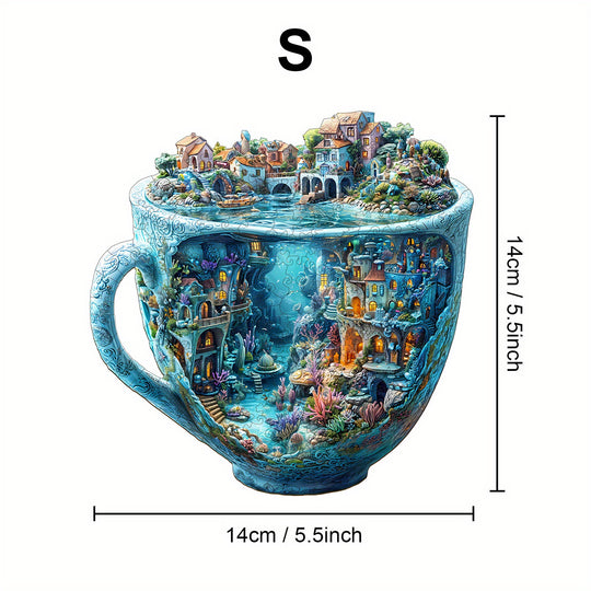 AquaMind™ – Ocean Cup Houten Puzzel