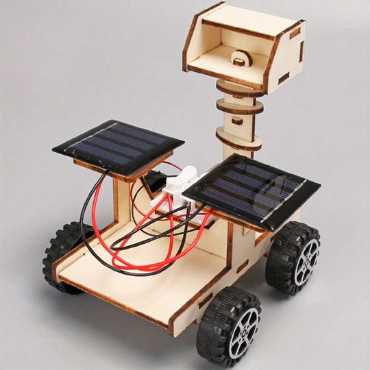 SolarRover™ – 3D Houten Puzzel Educatieve Zonne-robot Bouwset