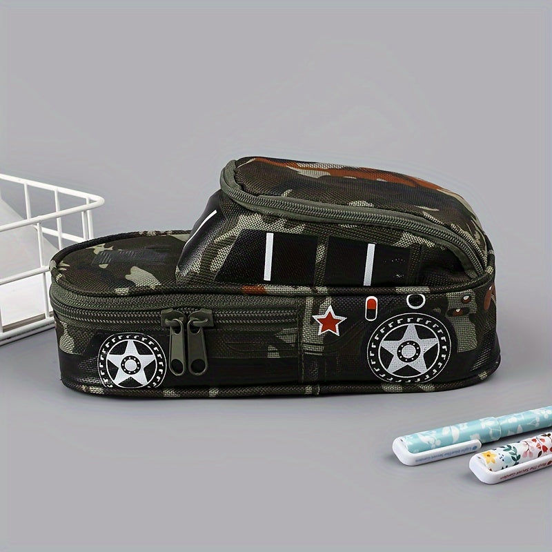 CarCase™ – Auto-vormige Pennenzak met Dubbele Laag