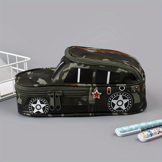 CarCase™ – Auto-vormige Pennenzak met Dubbele Laag