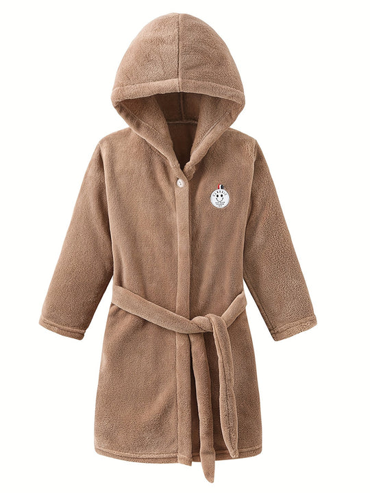 CozyCloud™ – Kinderbadjas van Flanel met Capuchon (1–15J)
