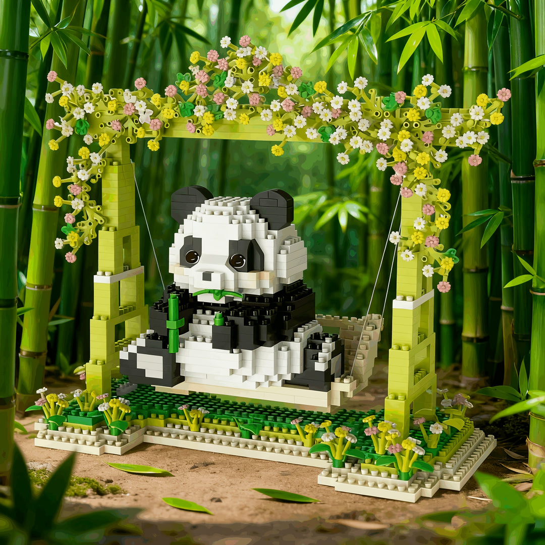 PandaPlay™ – 1008-delige Panda Schommel Bouwset