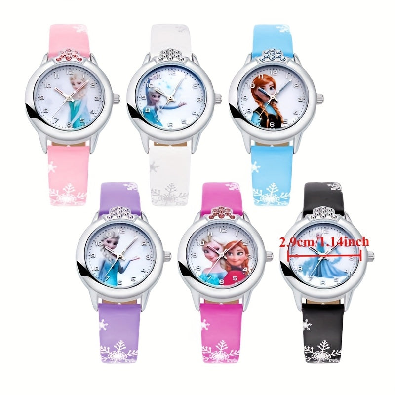 FrostTime™ – Disney Frozen Quartz Horloge – PU Lederen Cartoon Horloge Cadeau