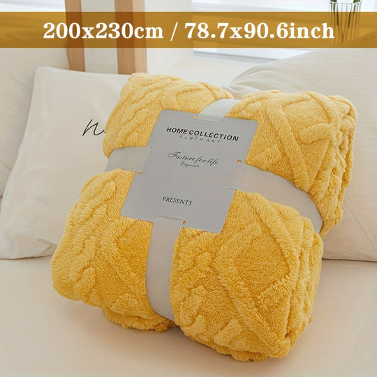 KnitCloud™ – 3D Kabelbrei Fleece Deken – Ultrazachte Microfiber Plaid