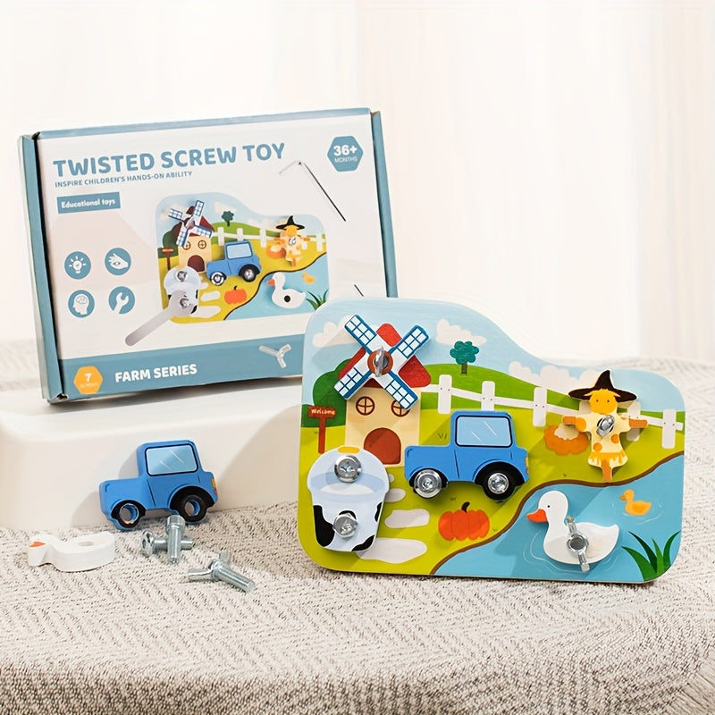 FarmFix™ – Vroege Boerderijdieren Auto Bouwset