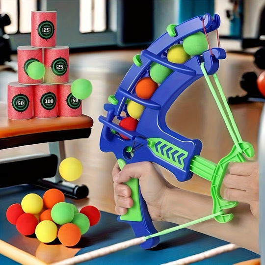 ArrowFun™ – 12-delige Interactieve Boogschietset met Targets & Gekleurde Ballen
