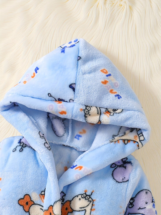 FluffyFriends™ – Kinder Badjas met Cartoon Dieren – Zacht & Warm