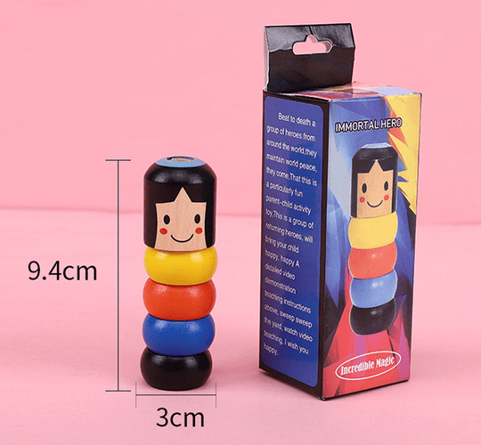 MagicStand™ – Onbreekbare Houten Magische Pop voor Kinderen