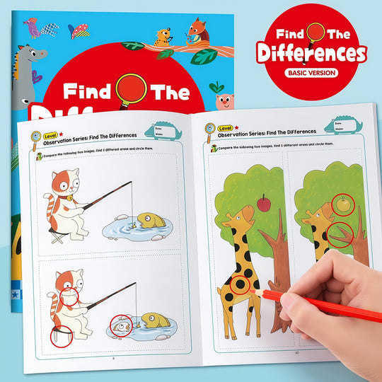 Zoek de verschillen™ – 2-Pack Activiteitenboek voor Oplettende Oogjes