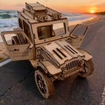 TrailWood™ – 3D Houten Off-Road Voertuig met Dubbele Deuren