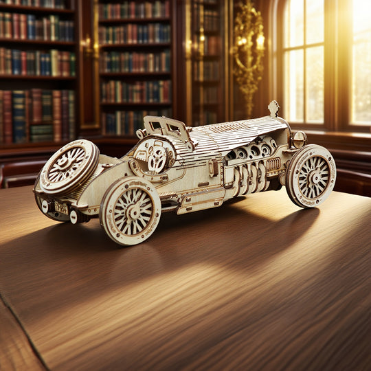 GrandWood™ – 3D Houten Grand Prix Auto Puzzel