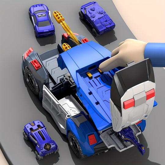 AutoMorph™ – 5-in-1 Transformerende Politieauto Bouwset