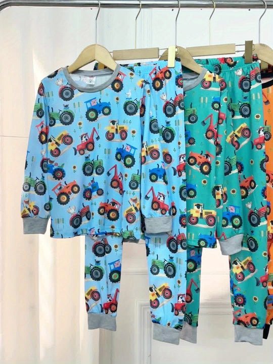 SpeedyDream™ – Jongens Pyjama Set – Auto Print & Comfortabel