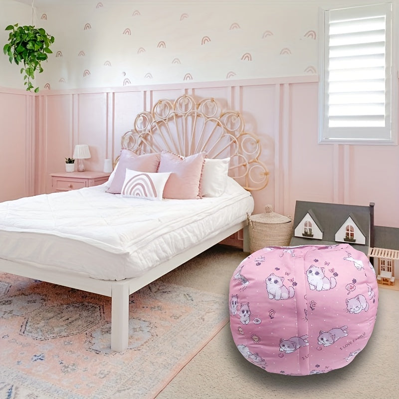 KittyNest™ Grote Kitten Bean Bag Hoes – Zachte Opberger & Zitkussen