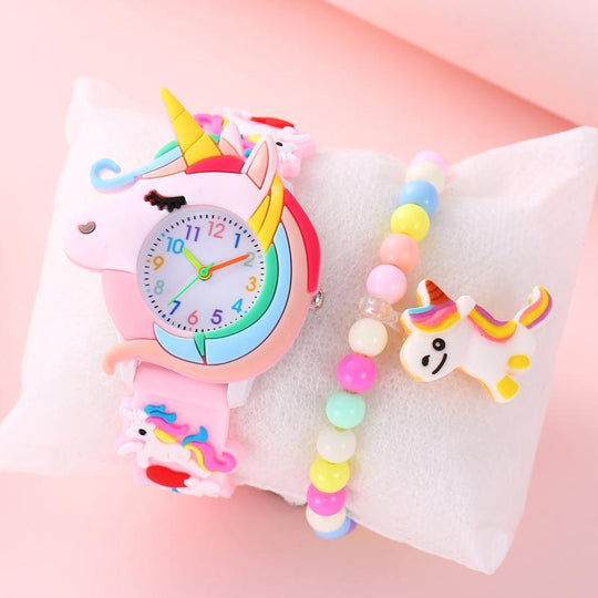 LunaTwinkle™ – Eenhoorn Horloge & Armband Set – Magisch Meidenaccessoire