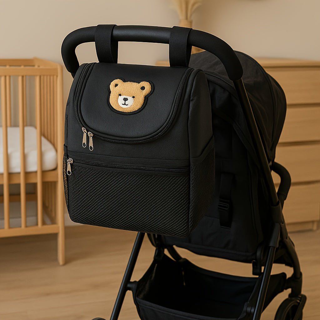 StrollMate™ – Kinderwagen Organizer Tas – Zwart & Multifunctioneel