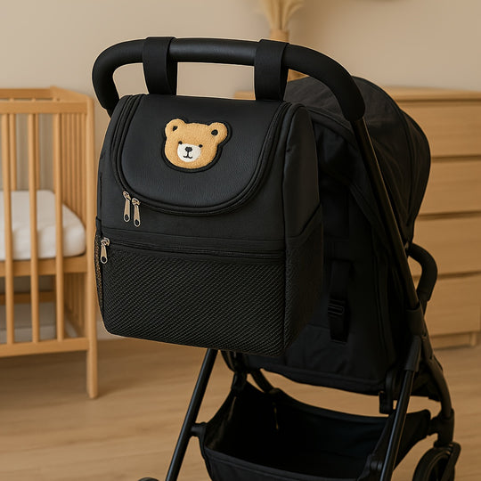 StrollMate™ – Kinderwagen Organizer Tas – Zwart & Multifunctioneel