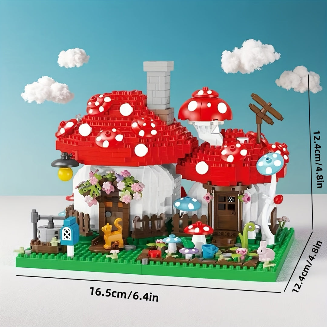 MushroomMagic™ – 1280-delige Paddenstoelen Boerderij Bouwset