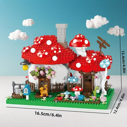 MushroomMagic™ – 1280-delige Paddenstoelen Boerderij Bouwset