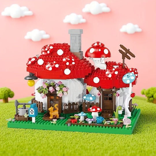 MushroomMagic™ – 1280-delige Paddenstoelen Boerderij Bouwset