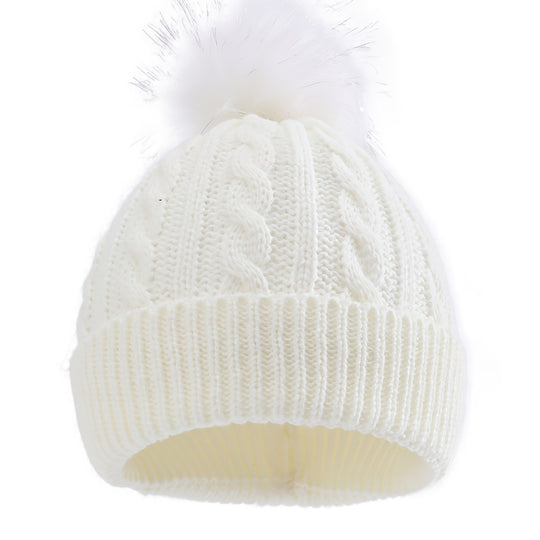 CozyPom™ – Jongens & Meisjes Gebreide Muts – Herfst & Winter