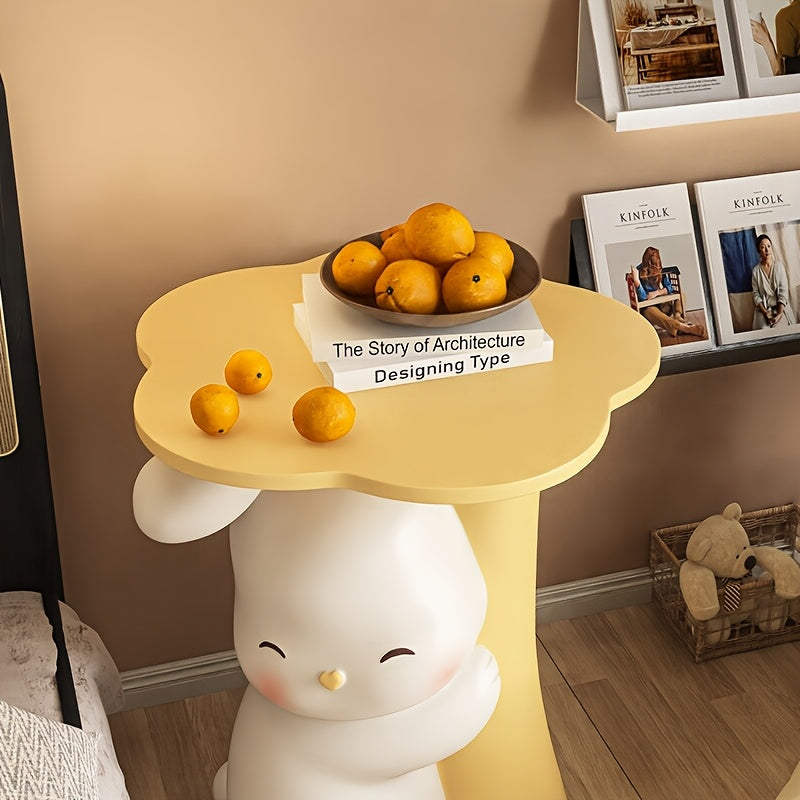 BunnyHaven™ – Groot Konijn Bijzetdecor – Konijn Sculptuur met Dienblad