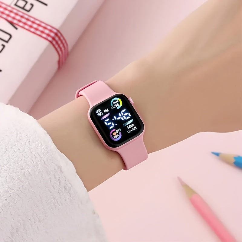 GlamTime™ – 6-delige Fashion Sieraden & Elektronisch Horloge Set