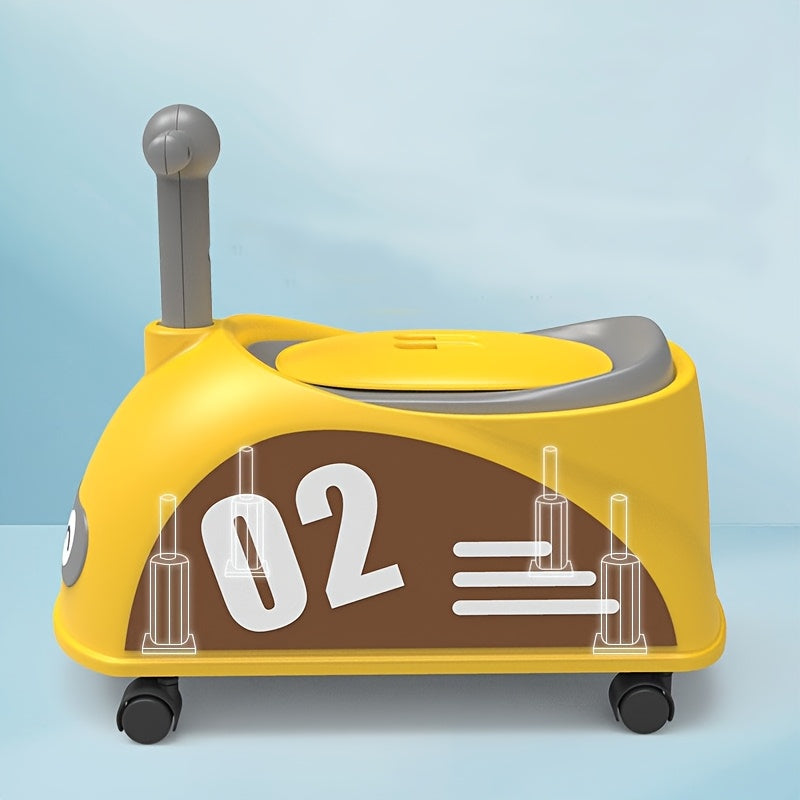 PottyRide™ – Cartoon Kinderpot met Wieltjes – Grote Trainingstoel