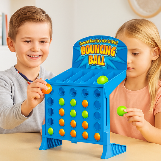 Bounce4™ – Connect 4 Stuiterbal Spel