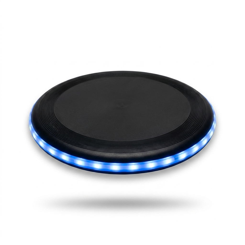 LumiDisc Lichtgevende LED Frisbee studio productfoto - Milo & Moon