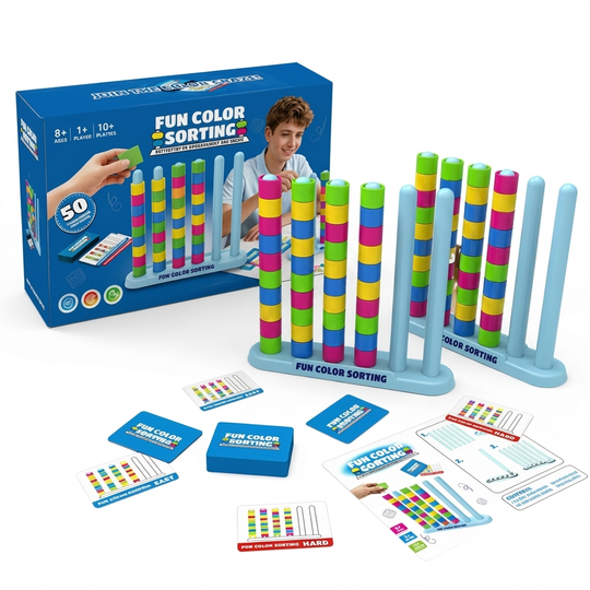 BrightSort Educatief Kleuren Sorteerspel studio productfoto - Milo & Moon