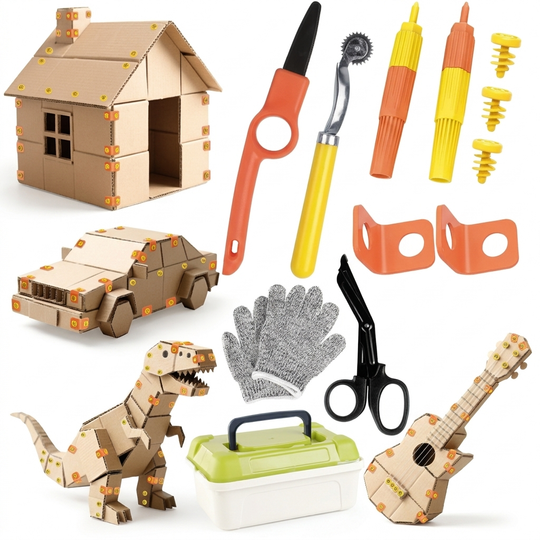 KartonKraft Kinder Gereedschapsset studio productfoto - Milo & Moon