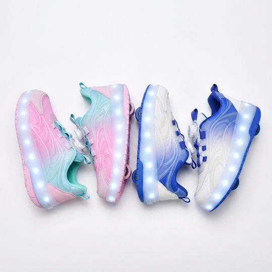 GlowRoll Lichtgevende Rolsneakers met LED studio productfoto - Milo & Moon
