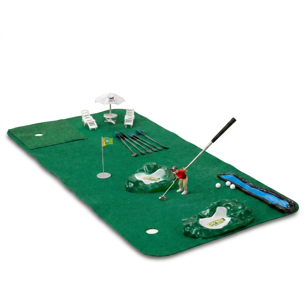 Puttly – Mini Golf Oefenset voor Kinderen – Indoor Golf Trainingsset studio productfoto - Milo & Moon