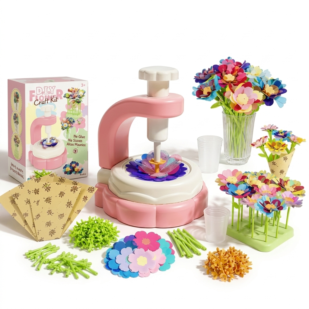 Boeketje – Bloemen Knutsel Speelset om je Eigen Boeket te Maken studio productfoto - Milo & Moon