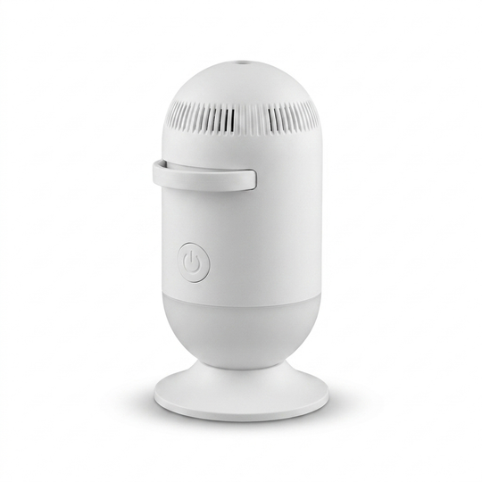 StarDrift – LED Galaxy Lamp Sterrenprojector voor Kinderkamer studio productfoto - Milo & Moon